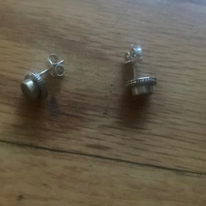 Round Stud Earrings